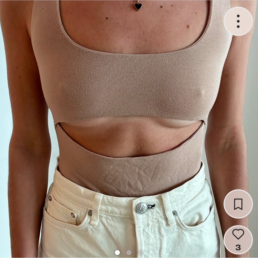 Forever 21 tan bodysuit